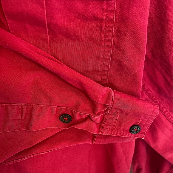 Unique red button down. - Picture 2 of 4